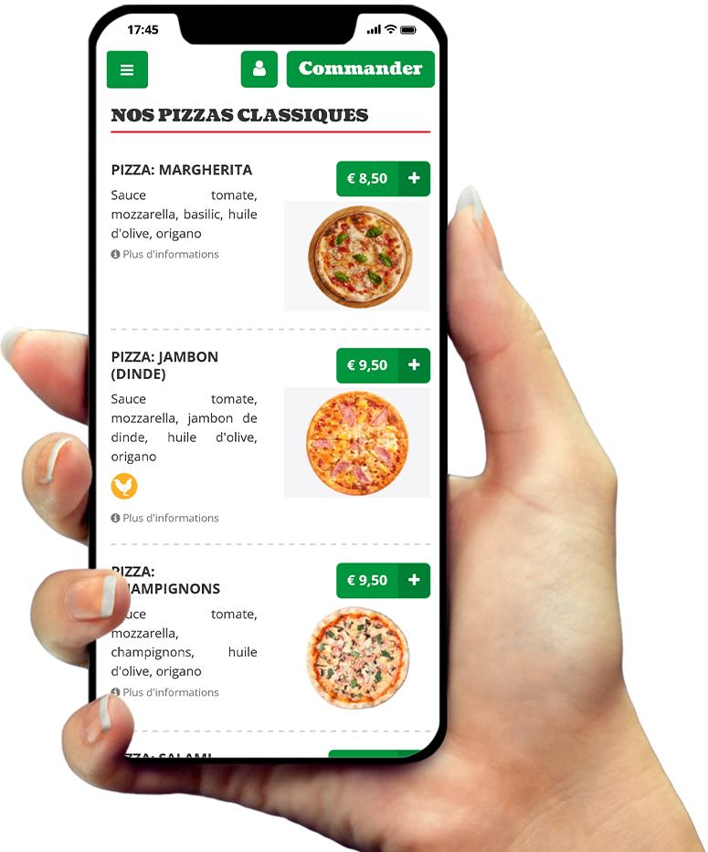 Exemple de notre application sur smartphone Exemple de notre application sur smartphone